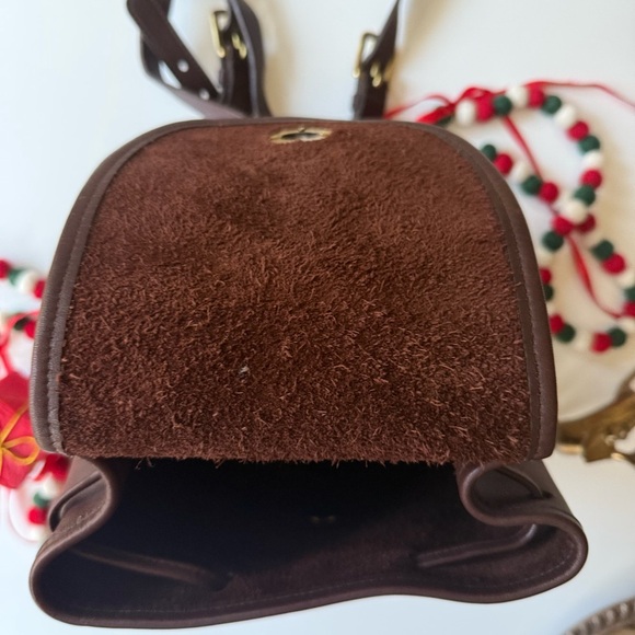 Vintage Coach 9960 Mini Daypack Dark Brown Leather Backpack - Picture 6 of 10